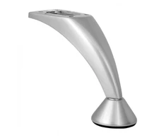 Sofa leg D-01 (chrom) with central mounting hole