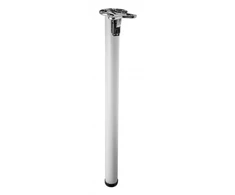 Special foot, foldable, fi 50mm, h=710mm (baltas)