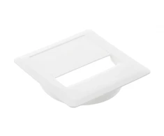 Square cable pass-through for hole fi 80, baltas