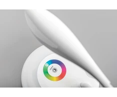 Stalinė lempa GALACTIC LED, 3W, 120lm, 5V DC, 4000K, RGB pagrindas, USB įkrovimas, baltas