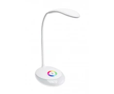 Stalinė lempa GALACTIC LED, 3W, 120lm, 5V DC, 4000K, RGB pagrindas, USB įkrovimas, baltas