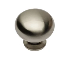 Steel knob BERGAMO brushed steel