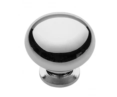Steel knob BERGAMO chrome
