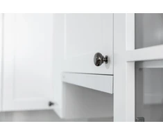 Steel knob BERGAMO juodas chrome
