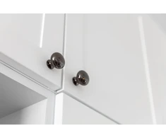 Steel knob BERGAMO juodas chrome