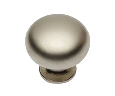 Steel knob BERGAMO satin