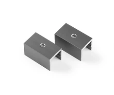 Surface-mounted mounting bracket for TRACKO rails, anthracite, 2 pcs.