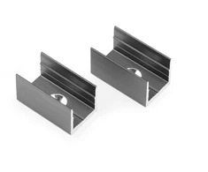 Surface-mounted mounting bracket for TRACKO rails, anthracite, 2 pcs.