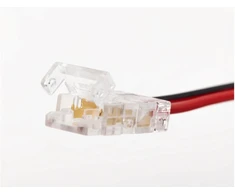 Transparent fittings for 8mm COB tapes with 15cm wire and mini amp male