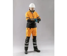 TRAUN softshell įspėjamosios kelnės oranžinės XL