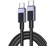 Ugreen ML USB įkrovimo laidas USB-C į USB-C PD L512 (pilkas), 3 m (Pažeista pakuotė)