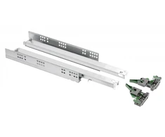 Undermount ball bearing slide with soft close PRO L=450, 3D adjustment, synchronisation, f