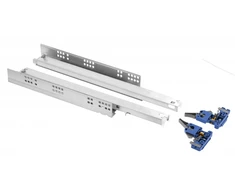 Undermount ball bearing slide with soft close PRO L=450, 3D adjustment, synchronisation, f