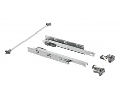 Undermount drawer slide P2O PRO L = 500, 3D adjustment, opening synchronization, 18 mm pla