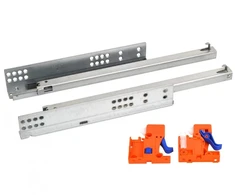 Undermount drawer slide with a soft closing system (partial extension) l-350 Modern Slide