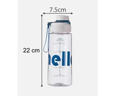 Vandens gertuvė su sieteliu, Hello, 650 ml, balta