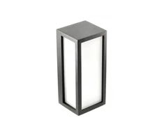 VASTI façade luminaire, E27, MAX. 12W, IP54, AC220-240V, 50/60Hz, juodas