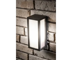 VASTI façade luminaire, E27, MAX. 12W, IP54, AC220-240V, 50/60Hz, juodas