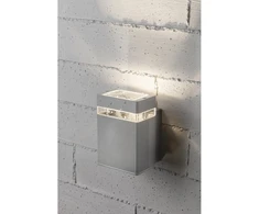 Vienos krypties sieninis šviestuvas NESSA, GU10, MAX. 50W, IP54, AC220-240V, 50/60Hz, pilk