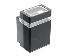 Vienos krypties sieninis šviestuvas NESSA, GU10, MAX. 50W, IP54, AC220-240V, 50/60Hz, juod