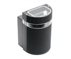 GTV Vienpusis sieninis šviestuvas SILVA, GU10, MAX. 50 W, IP54, AC220-240 V, 50/60 Hz, juodas