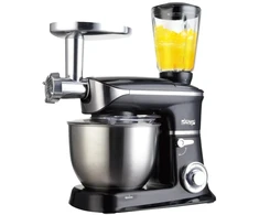 Virtuvinis kombainas DSP KM3031, 1300 W, 6,5 l, su mėsmale ir trintuvu, juodas