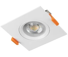 VOLARE Downlight, LED, 5W, 400lm, CCT, AC220-240V, IP20, Square, Baltas