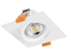 VOLARE downlight, LED, 7W, 560lm, CCT, AC220-240V, IP20, square, baltas