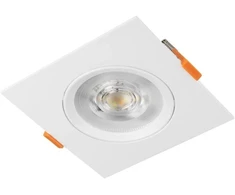 VOLARE Downlight, LED, 9W, 720lm, CCT, AC220-240V, IP20, Square, Baltas