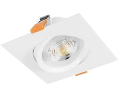 VOLARE Downlight, LED, 9W, 720lm, CCT, AC220-240V, IP20, Square, Baltas