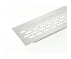 GTV W60 grille, rounded, 60 x 484, brushed steel