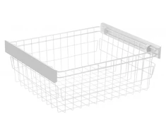Wardrobe basket SMART 900mm (set without guides) - baltas