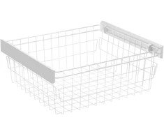 Wardrobe basket SMART 900mm (set without guides) - baltas