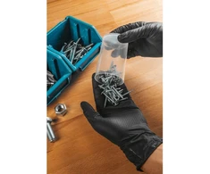 Hogert WUSSOW disposable nitrile Pirštinės diamond texture juodas (100 pcs/pack) M