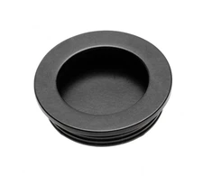 Zamak flush pull handle B224 round juodas