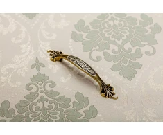Zamak handle ADRIN C=96mm antique brass
