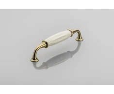 Zamak handle ALATRI C=128mm antique brass