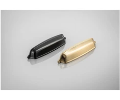 Zamak handle EVER C = 128 mm juodas matt