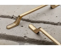Zamak handle FLAVIO C=128 mm inox