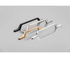 Zamak handle FLAVIO C=96 mm juodas matt