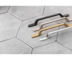 Zamak handle FLAVIO C=96 mm juodas matt