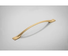 Zamak handle FLOW C = 128 mm champagne