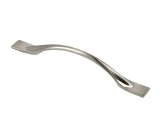 Zamak handle FLOW C = 128 mm inox