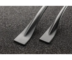 Zamak handle FLOW C = 128 mm juodas matt