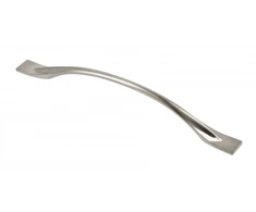 Zamak handle FLOW C = 192 mm inox