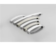 Zamak handle G1 C=128mm chrome