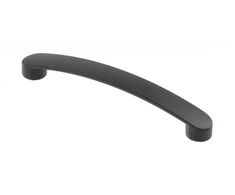 Zamak handle GENOA, length 128 mm, juodas mat