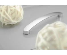 Zamak handle GENUA C=128mm aliuminio