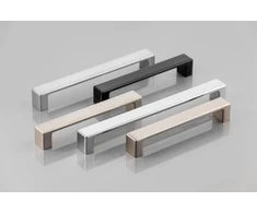 Zamak handle MODENA, C= 192 mm, inox