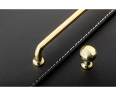 Zamak handle NORD C = 160 mm shiny auksinis